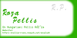 roza pellis business card